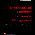 The Practice of Customer Experience Management To get paper: 1) click image, 2) Tweet about it, 3) download paper