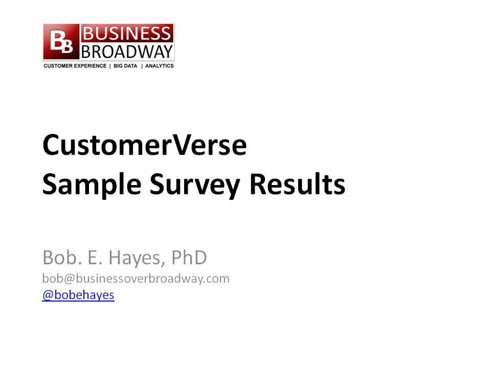 CustomerVerse - Sample Report