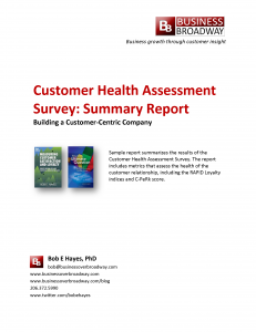 Customer Health Assessment Survey