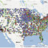 Map of US Hospitals and their Process of Care Metrics