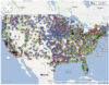 Map of US Hospitals and their Process of Care Metrics