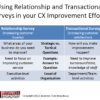 Figure 1.  Using Relationship and Transactional Surveys in your CX Improvement Efforts